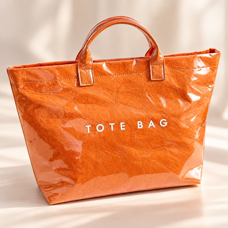 Large Orange Tote Bag