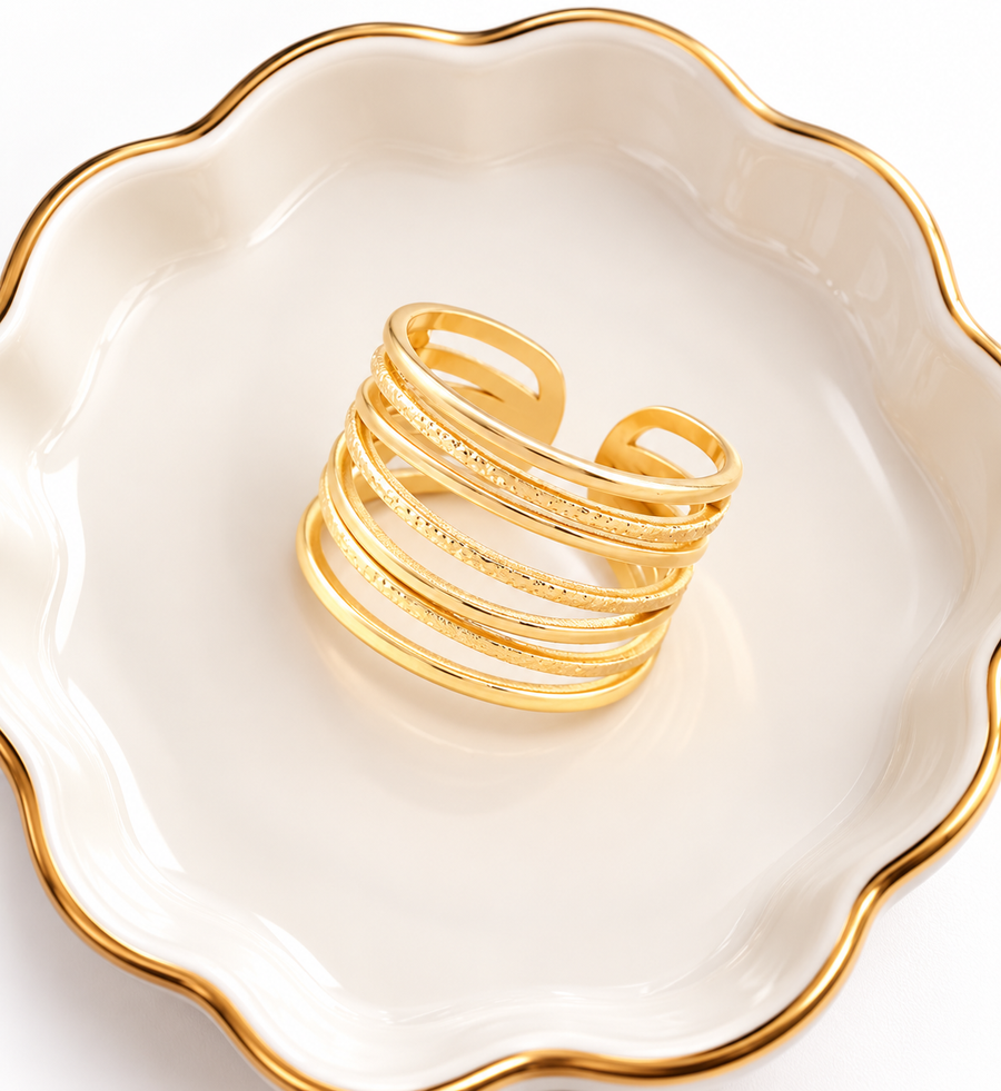 Modern Chic Gold Ring