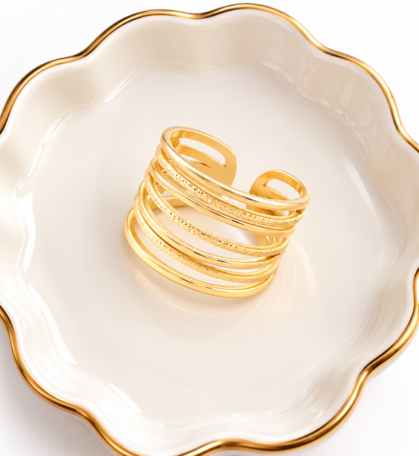 Modern Chic Gold Ring