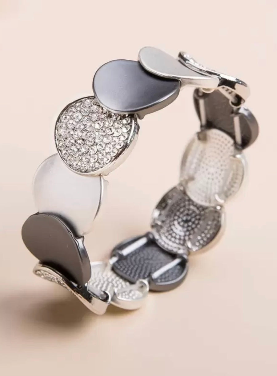 Silver Tones Circle Bracelet