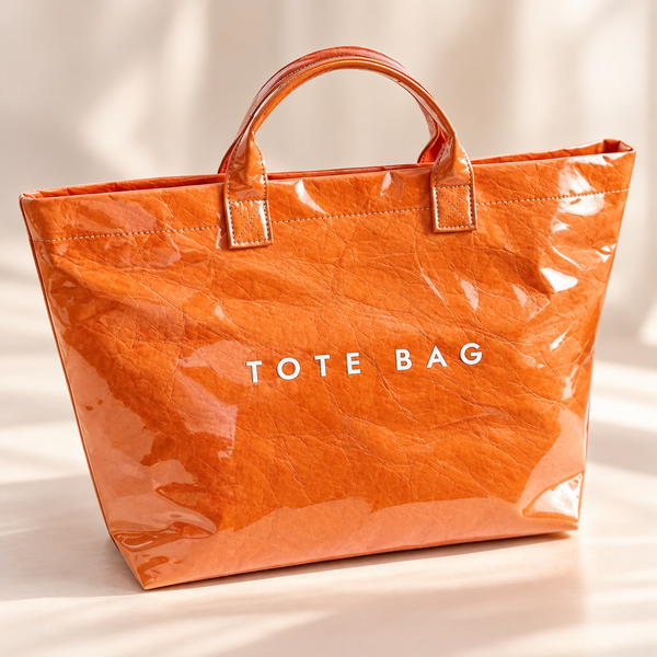 Large Orange Tote Bag