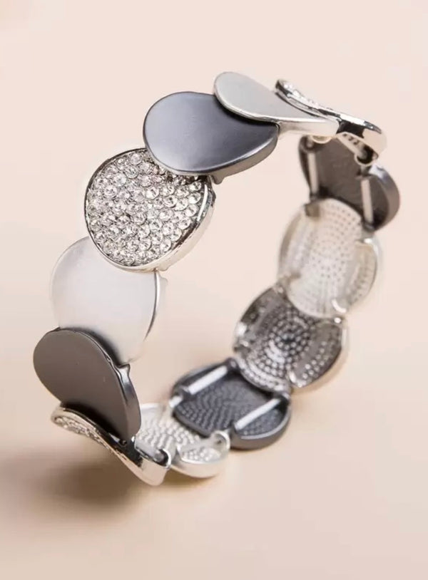 Silver Tones Circle Bracelet