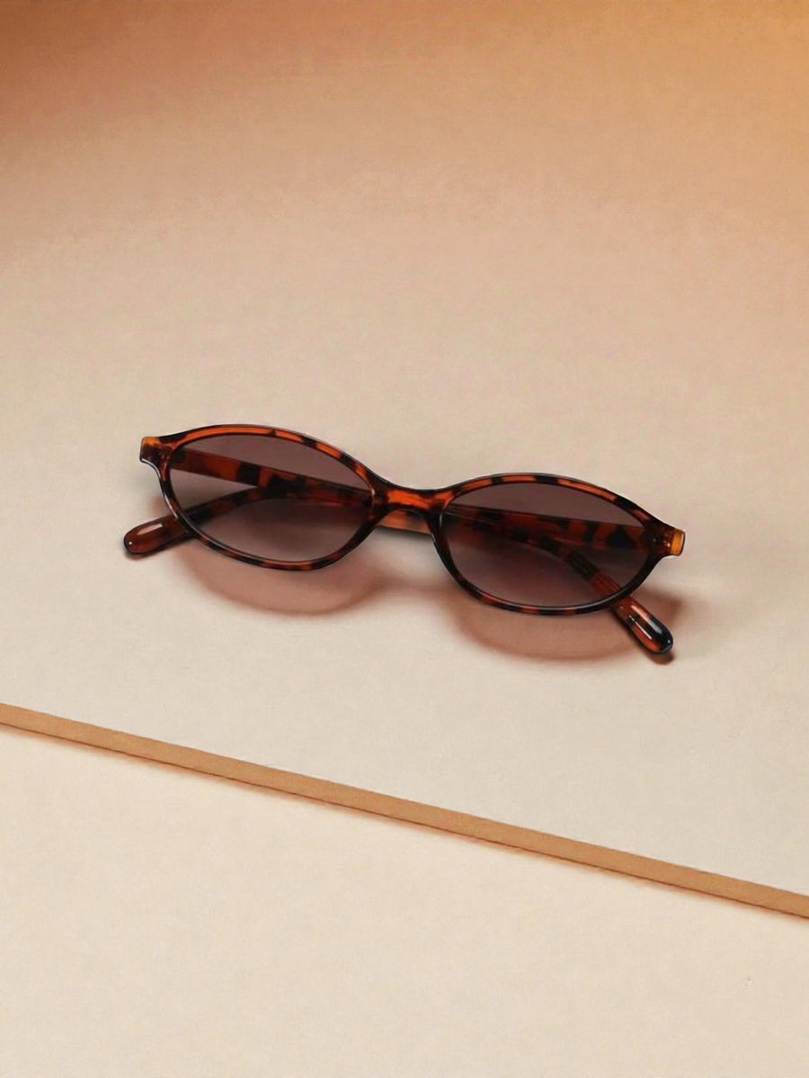 Tortoiseshell Oval Cat-Eye Shell