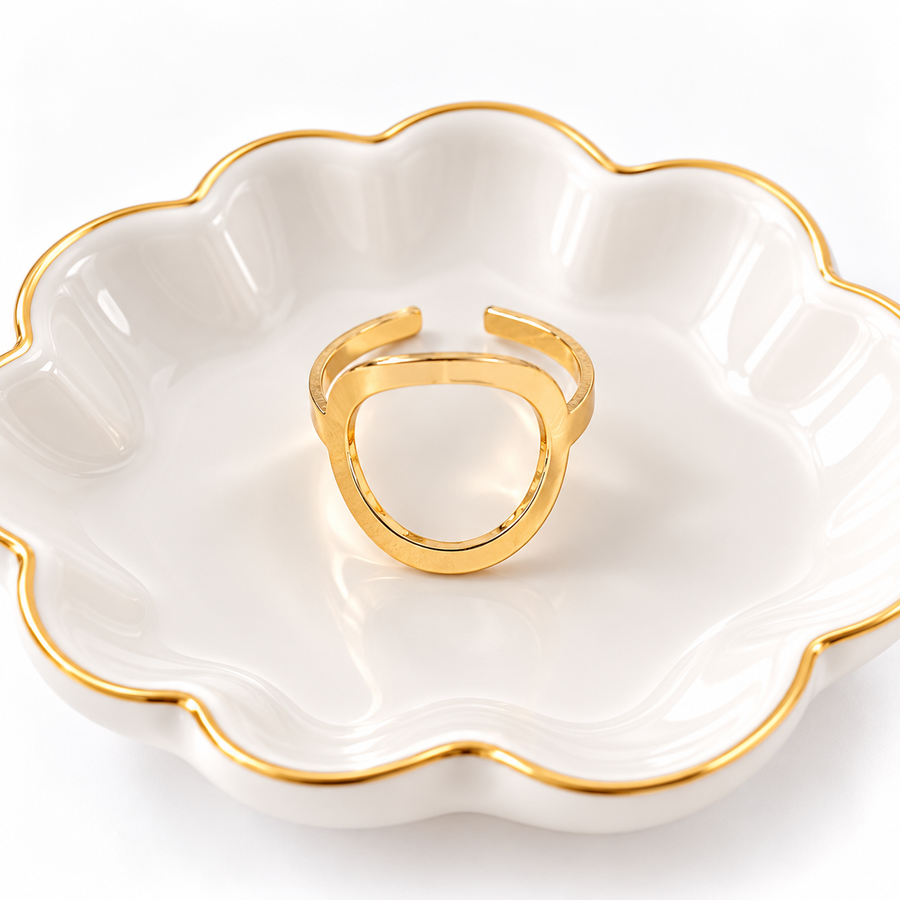 Smooth Gold Circle Ring
