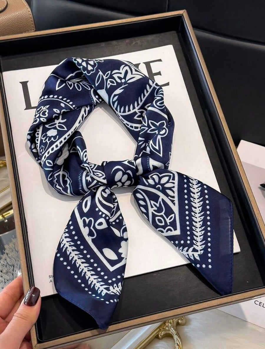 Paisley Printed Scarf Hair Wrap Bandana